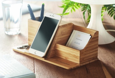 Logo trade corporate gifts picture of: Desktop wireless charger  10W GROOVY